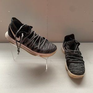 Nike KD 10 Mens 8.5 Oreo Black White Basketball Shoes Mid Athletic Sneakers